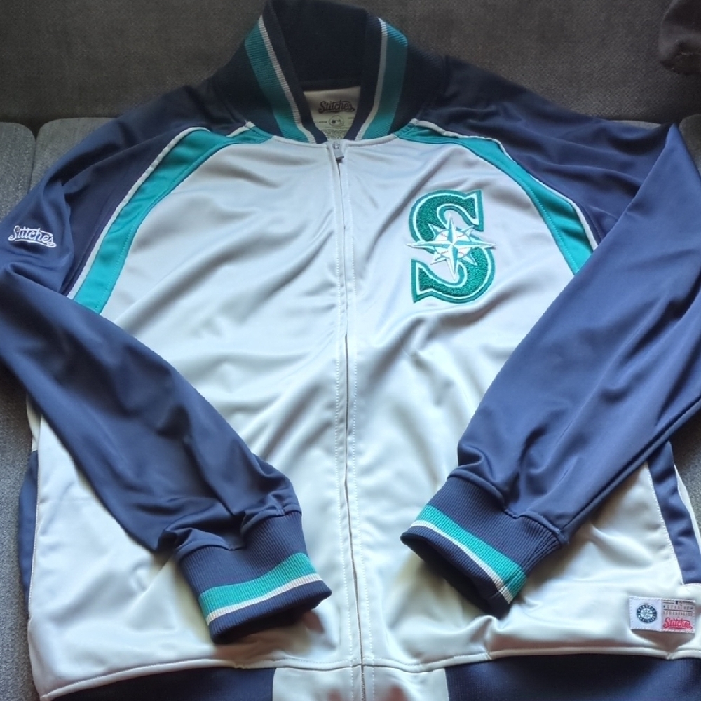 Stitches Navy and Cream Mariners Jacket
